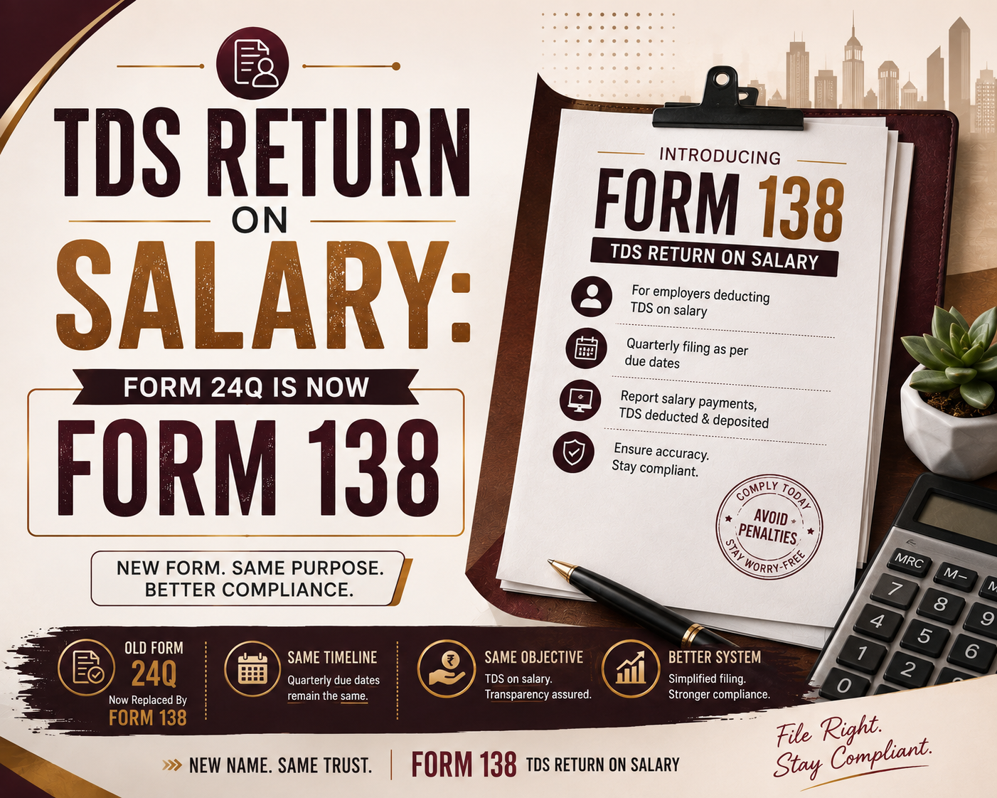 TDS Return On Salary: Form 24Q Is Now Form 138